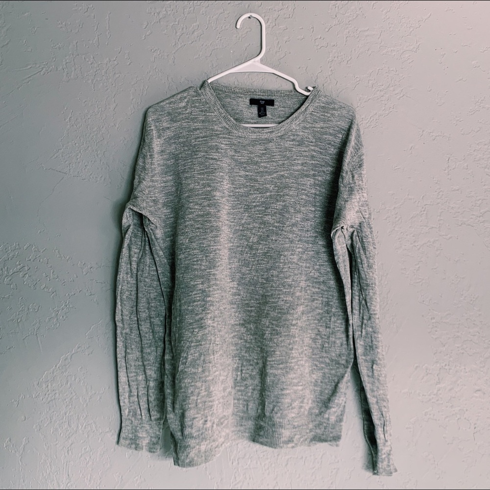 Heather Grey Long-sleeve Gap T